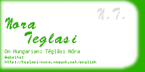 nora teglasi business card