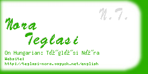 nora teglasi business card